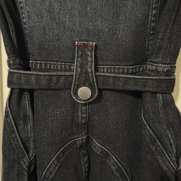 AO.LA by Alice + Olivia denim Wide leg jumpsuit - Picture 9 of 11